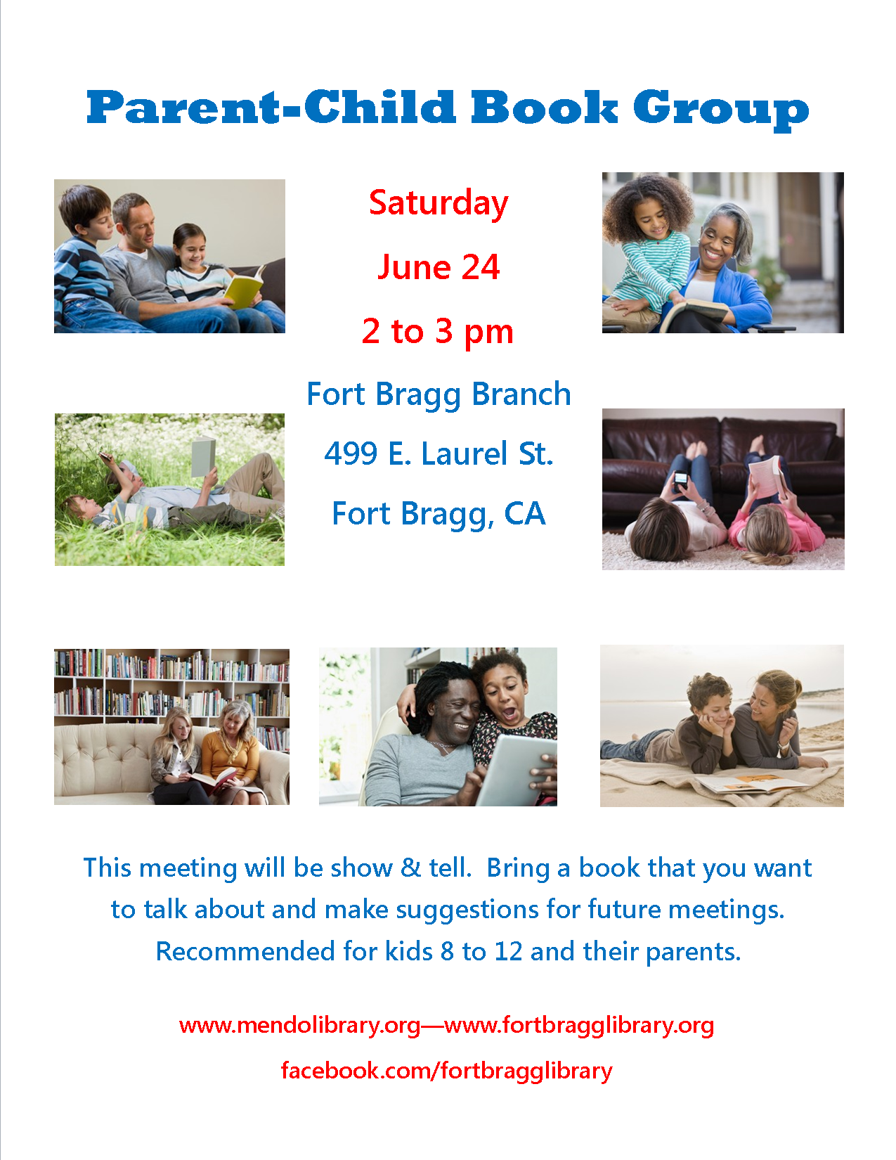 Parent Child Book Group June 2017