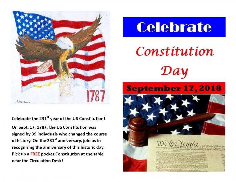 Celebrate Constitution Day! Fort Bragg Library